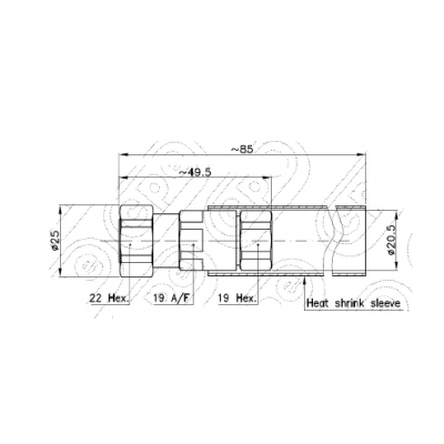 CONNETTORE 4.3-10 MASCHIO 1/2* CAVO SUPERFLEX