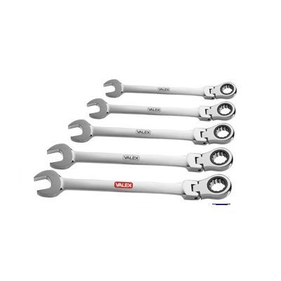 SERIE CHIAVI COMBINATE A CRICCHETTO SNODATA  DA 8 A 19 MM.