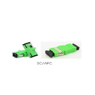 ADATTATORE SC/APC SM SIMPLEX VERDE SENZA FLANGE