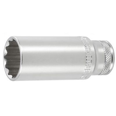 BUSSOLA IN ACCIAIO CON ATTACCO DA 1/2" ED IMPRONTA POLIGONALE DA MM. 30 SERIE LUNGA