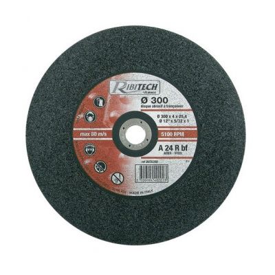 DISCO PER SMERIGLIATRICE IN ELETTROCORINDONE RETINATO CON DOPPIA ARMATURA FLESSIBILE ED INFRANGIBILE
350X2,8X25,4