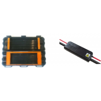 BOX DI DERIVAZIONE INTERRATO PER ESTRAZIONE F.O. DA CAVO MILTIFIBRA PER 2 UI (SP031)