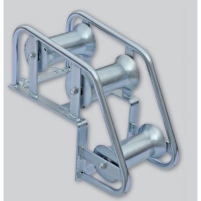 RULLIERA PROTEGGICAVO PER BORDI POZZETTI CON RULLI ACCIAIO