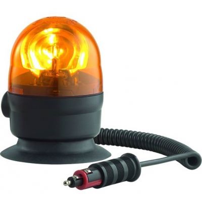 LAMPEGGIANTE CALAMITATO  ROTANTE ARANCIO OMOLOGATO CON ATTACCO ALIM. ACCENDISIGARI