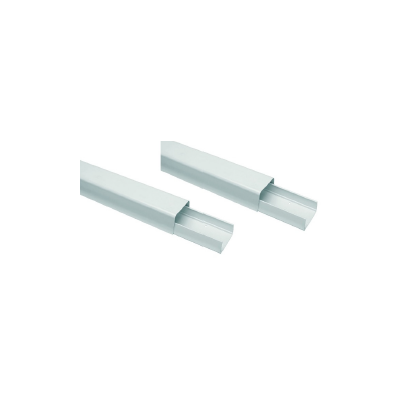 CANALINA PVC COLORE BIANCO MM. 20X10 IN VERGHE DA MT. 2