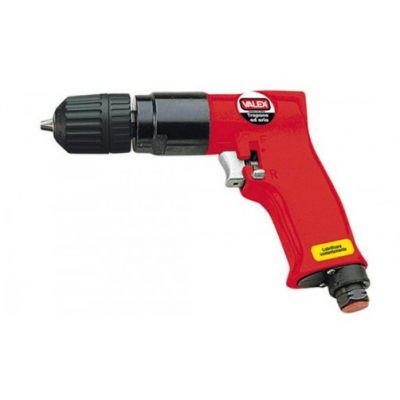 TRAPANO PNEUMATICO CON MADRINO AUTOSERRANTE PORTAPUNTE FINO A MM. 12 CORPO IN ALLUMINIO, ATTACCO RAPIDO, REVERSIBILE, 2100 GIRI/MINUTO