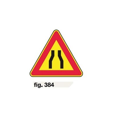 CARTELLO STRETTOIA SIMMETRICA CM. 90