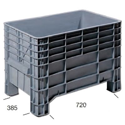 VASCA IN POLIPROPILENE SOVRAPPONIBILE PER ALIMENTI MM. 100X70 CAPIENZA LT. 270