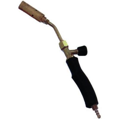 SALDATORE GAS COMPLETO  CON  IMPUGNATURA PROLUNGA CURVA E BRUCIATORE MM. 50 PER SALDOBRASATURA
