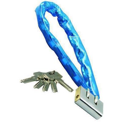 CATENA ANTIFURTO PLASTIFICATA 10/10 MM. 900 CON LUCCHETTO