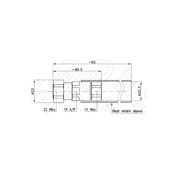 CONNETTORE 4.3-10 MASCHIO 1/2* CAVO SUPERFLEX