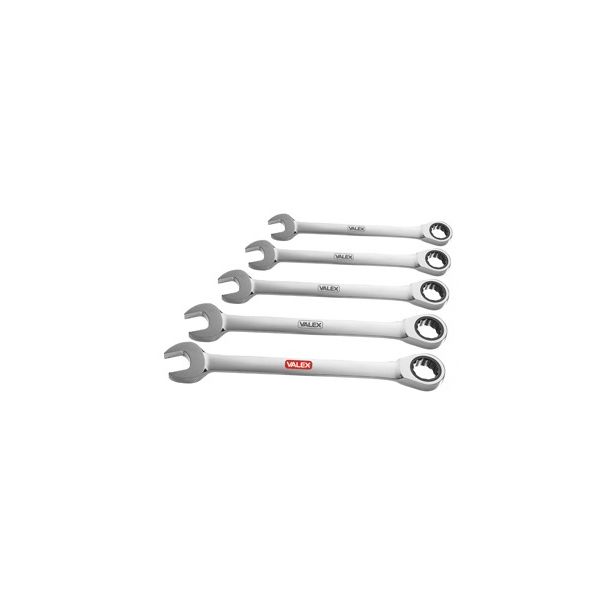 SERIE CHIAVI COMBINATE A CRICCHETTO DA 8 A 19 MM.