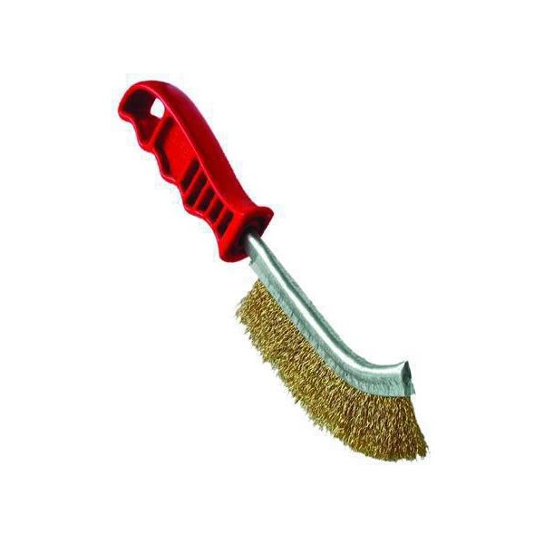 SPAZZOLA ACCIAIO MM. 270 MANICO IN PVC