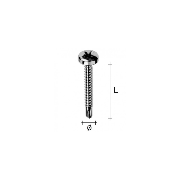 VITE AUTOFORANTE TC MM. 4,8X18 ZN UNI 6954