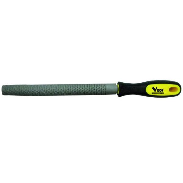 RASPA LEGNO MEZZA TONDA MEZZA DOLCE CON MANICO
