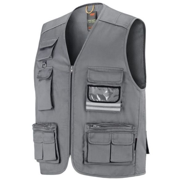 GILET MULTITASCA MODELLO DERNA GRIGIO TG. M