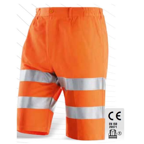 PANTALONE BERMUDA AD ALTA VISIBILITA' TAGLIA 48