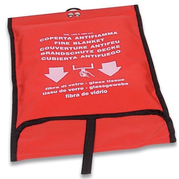 COPERTA ANTIFIAMMA MT. 1,20 X 1,20