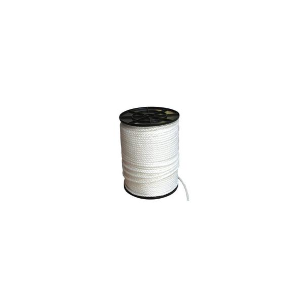CORDINO IN NYLON DIAMETRO MM. 5 AD ALTA TENACITA' CON CARICO DI ROTTURA DI KG. 500 IN BOBINA DA MT. 1000