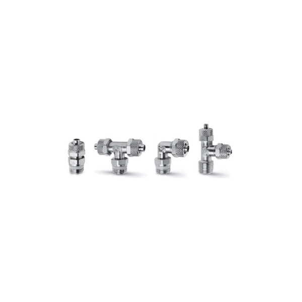 RACCORDO DIRITTO OTTONE NICHELATO CAMOZZI 1/8FX6 MM. ART. 1463