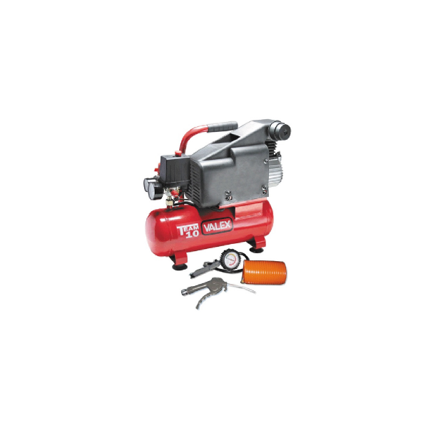 COMPRESSORE TEAM 10 CON SERBATOIO DA LT. 6 ED ACCESSORI