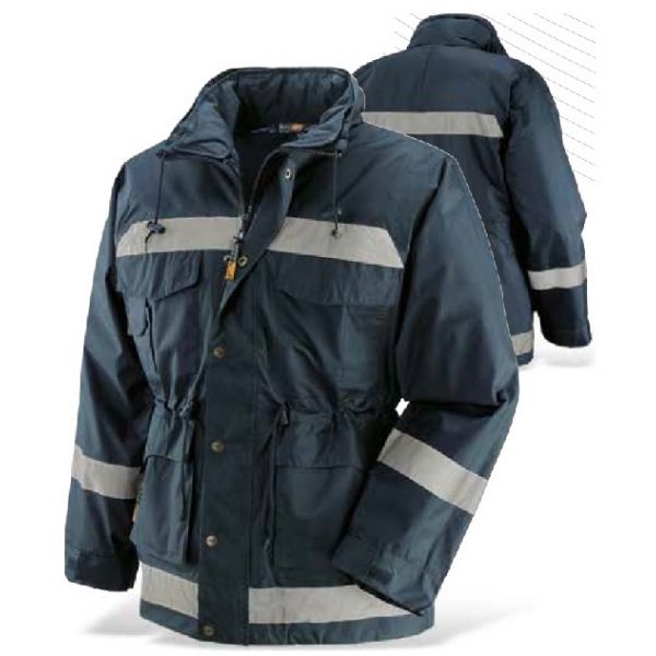 GIACCONE A.V. COLORE BLU CON BANDE 3M