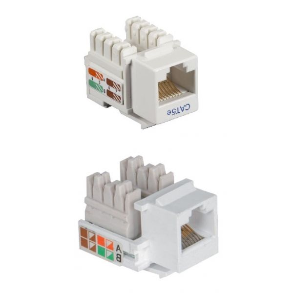 PRESA RJ 45 8/8 CONTATTI BIANCO AMP 1116603-0