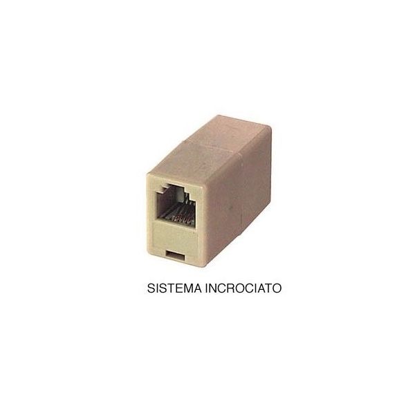 PRESA TELEFONICA DI GIUNZIONE F/F PLUG RJ 11 6/4