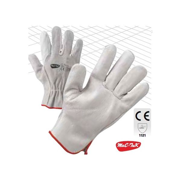 GUANTO IN PELLE FIORE BOVINA  TG. 10