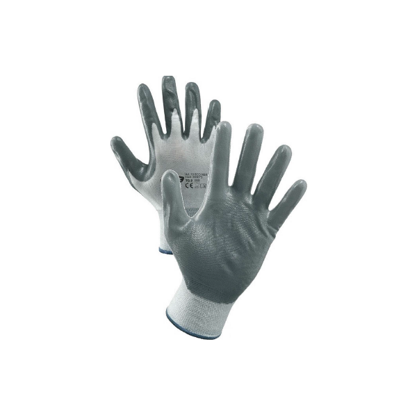 GUANTO TIPO LEGGERO A FILO CONTINUO NITRILE TRASP. TG 8