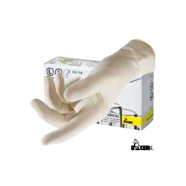 GUANTO IN LATTICE CON TALCO IN CONF. 100 PZ.