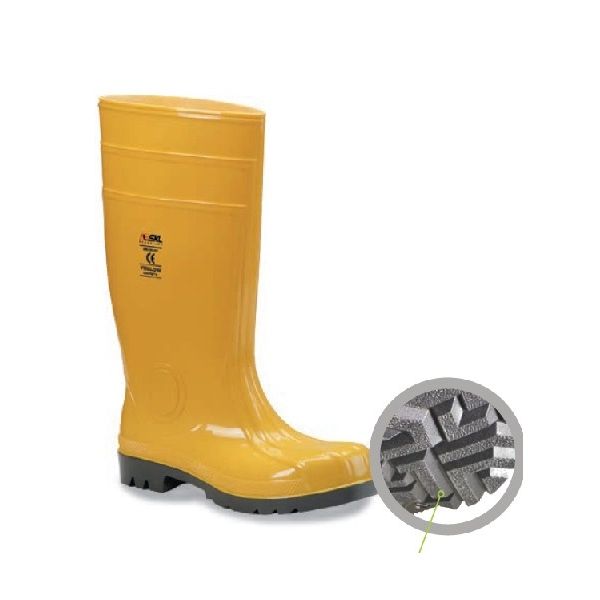 STIVALE PVC GIALLO ANTINFORTUNISTICO TG. 40