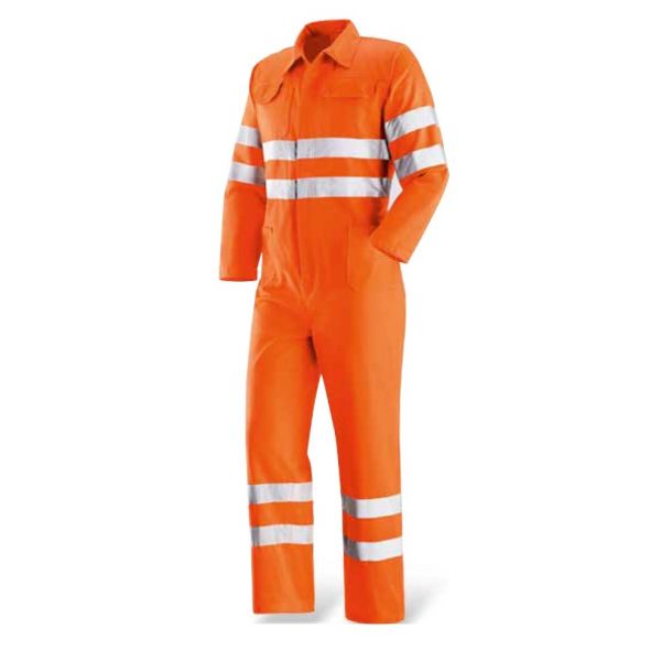 TUTA INTERA A.V. COLORE ARANCIO CON BANDE 3M