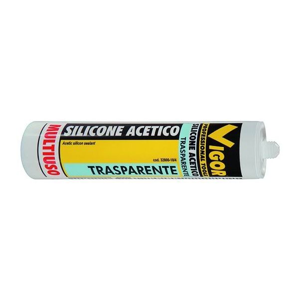 CARTUCCIA SILICONE TRASPARENTE GR. 280 CON BECCUCCIO