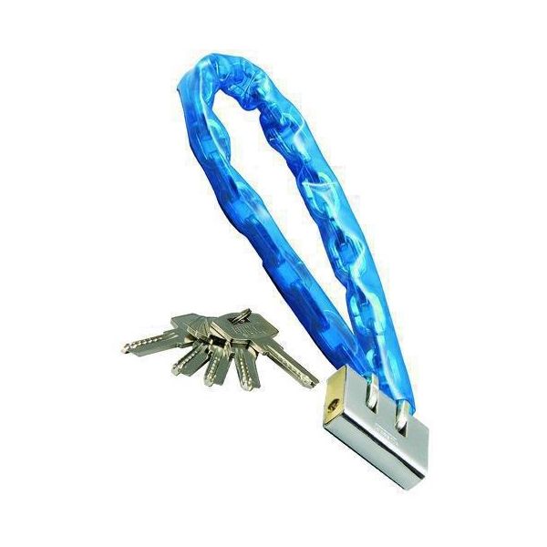 CATENA ANTIFURTO PLASTIFICATA 10/10 MM. 900 CON LUCCHETTO